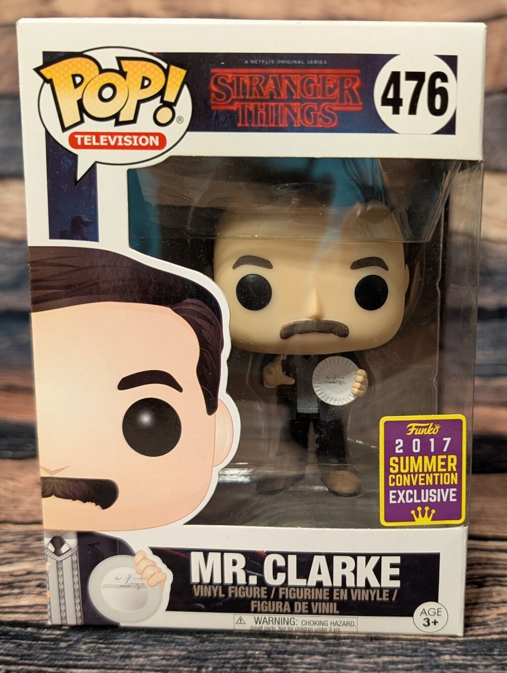 Stranger Things Mr. Clarke Exclusive Funko Pop # 476